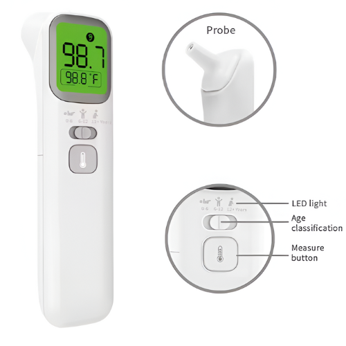 Digital Infrared Thermometer with High Accuracy and Memory Storage – Agro Enviro Tests