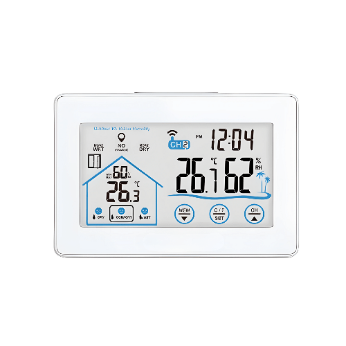 Agro Enviro Tests Touch Screen LCD Weather Station With Hygrometer