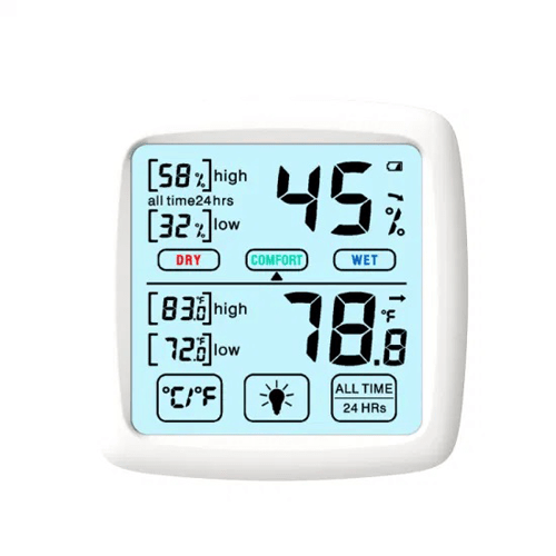 Agro Enviro Tests Touch Screen High-Precision Indoor Hygrometer