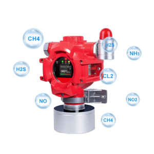 Fixed 4 in 1 Gas Detector with RS485, CO, H2S, O2 and Combustible Gas - Agro Enviro Tests 