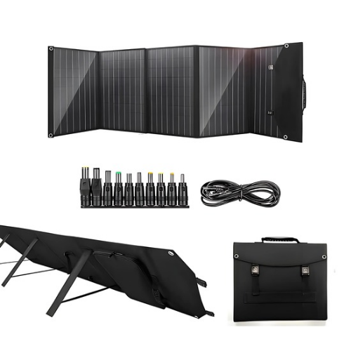 100 W Portable Foldable Solar Charger with DC 5521 Adapter Cable - Agro Enviro Tests - Image 2