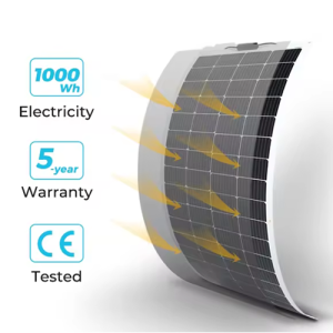 100 W Outdoor Portable Flexible Solar Panel with Wind Pressure - Agro Enviro Tests