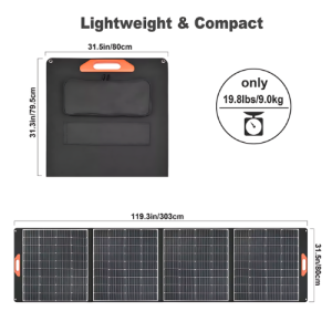 400 W Portable Solar Panel Kit With ETFE Lamination Monocrystalline - Agro Enviro Tests