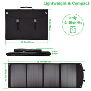 100 W Mono Foldable Solar Panel With Waterproof Capabilities - Agro Enviro Tests